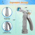 AUTOMAN Full Size Garden Hose Nozzle, High Pressure Pistol Grip Water Nozzle Sprayer with Threaded Front, Adjustable Spray Water Flow for Washing
