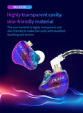 YINYOO KBEAR Storm Earphones in Ear Monitor for Singers Drummers Musicians Bassists, Hi Res Wired Earbuds in Ear Headphones Custom IEM, Detachable