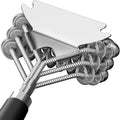 Stainless Steel BBQ Grill Brush and Scraper, Bristle-Free, Universal 3D Scraper Included
