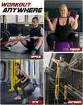 Resistance Bands Set - Pull up Bands for Men Women, Exercise Bands Resistance with Door Anchor, Training Poster & Pouch for Body Stretching, Pull
