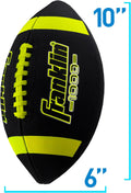 Franklin Sports Youth + Adult Footballs - Extra Grip 1000 Official Size, Junior + Pee Wee Kids - 1 + 12 Packs Black/Optic Junior Size - 1 Inflated