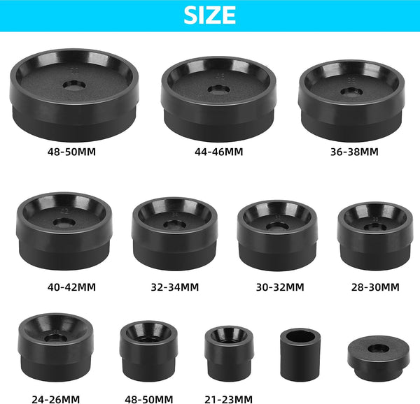 Singcci Watch Press Tool Set, Press Set Back Case Closer with 12 Molds, Watch Battery Replacement，Back Case Closer for Closing Caps, with Instructions