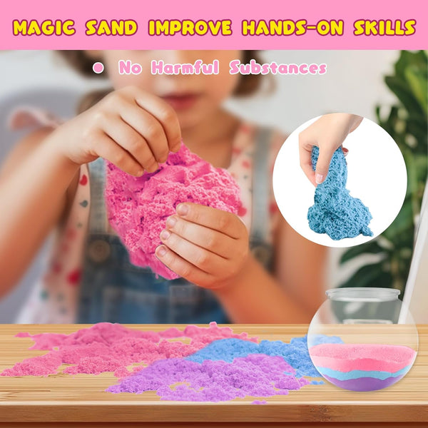 Unicorn Terrarium Kit for Kids, Unicorn Toys for Girls Age 4-6, Arts and Crafts Birthday Gift for Kids Ages 4 5 6 7 8 9 10 Year Old, Unicorn