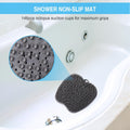 BESKAR XL Larger Shower Foot Scrubber Mat with Non-Slip Suction Cups | Cleans, Smooths, Exfoliates, Massages Your Feet Without Bending, Improve
