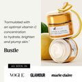 Vitamin C Moisturizer for Face with Hyaluronic Acid & Squalane - Face Brightening Cream - anti Aging, Firming & Hydrating Moisturizer for All Skin