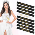 LEIFIDE 10 Pack Bride and Bridesmaid Sash Set Wedding Bachelorette Funny Team Gifts Sash Decorations for Woman Bride Bridesmaid of Honor Party