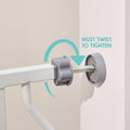Regalo Safety 29"-38.5" Easy Step Baby Gate, Bottom of Stairs & Doorways White 29-38.5"W x 30"H
