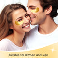 Adofect 30 Paris under Eye Patches 24K Gold under Eye Mask for Puffy Eyes and Dark Circles Treatments, under Eye Bags Treatment Collagen Gel Pads