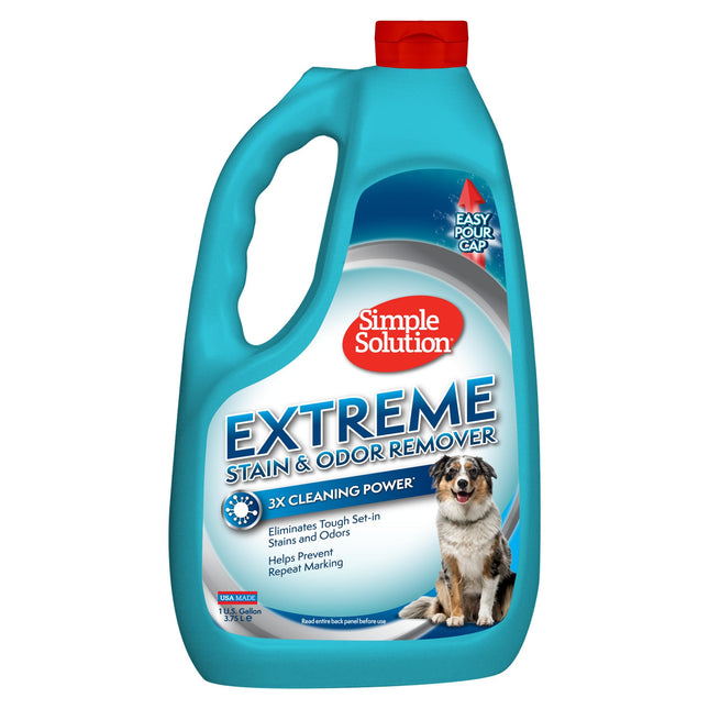 Simple Solution Extreme Pet Stain and Odor Remover | Enzymatic Cleaner with 3X P