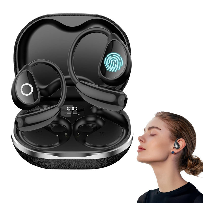 AI Translation Earbuds, 144 Languages, Real-time Two-Way Earbuds, 3-in-1 Wireless Translator Earbuds, for Travel Business and Learning(Black)