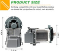 New DC31-00054D PX3516-01 DC31-00187A Washer Drain Pump Motor by Techecook - Replacement for Samsung Washing Machine - Replaces px3516-01