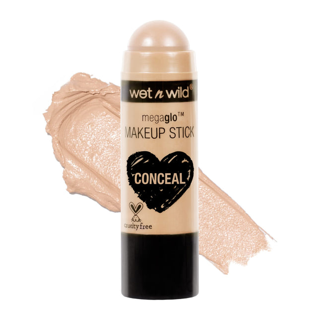 wet n wild MegaGlo Makeup Stick, Buildable Color, Versatile Use, Cruelty-Free & Vegan - Nude For Thought Nude For Though