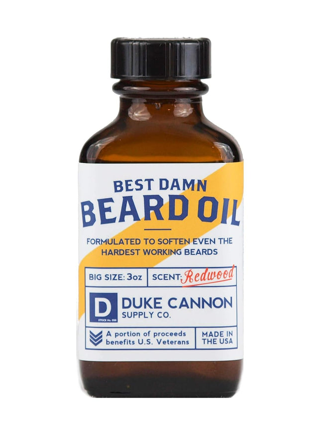 Duke Cannon Supply Co. Best Beard Bundle - 3 Oz. Oil & 1.6 Oz. Balm, Redwood Sce