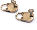 2pcs Old Vintage Antique Style Mini Archaize Padlocks Key Lock with Key
