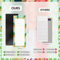 8 Large Magnetic Notepads – Big Notepads for Grocery List, Shopping List, To-Do List, Reminders -Strong Magnetic Back- Memo Pads with Realistic