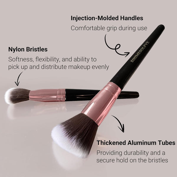 Makeup Brush 15Pcs Eye and Face Professional Makeup Brush Set, Makeup Brushes with Lash Comb, Makeup Brushes Soft Makeup Brushes Set, Eye Shadow