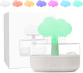 Rain Cloud Humidifier Water Drip, Mushroom Rain Lamp Waterfall, Aromatherapy Essential Oil Rain Diffuser, Raining Cloud Night Light with 7