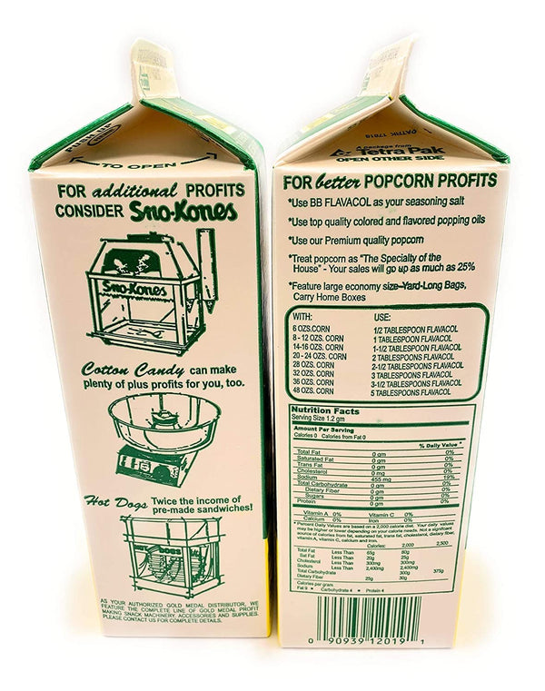 35oz Better Butter Flavacol Popcorn Salt- 1 Carton