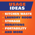 Hefty Ultra Strong Tall Kitchen Trash Bags, Lavender & Sweet Vanilla Scent, 13 Gallon, 80 Count