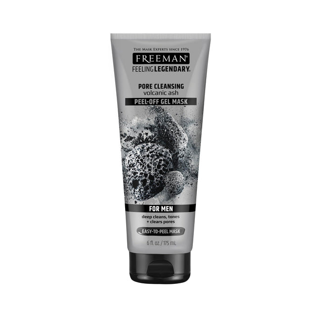 FREEMAN Pore Clearing Volcanic Ash Peel-Off Gel Facial Mask, Deep Cleansing, Rem