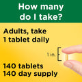 Nature Made Super B Complex with Vitamin C and Folic Acid, Dietary Supplement for Immune Support, 140 Tablets, 140 Day Supply