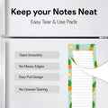 8 Large Magnetic Notepads – Big Notepads for Grocery List, Shopping List, To-Do List, Reminders -Strong Magnetic Back- Memo Pads with Realistic