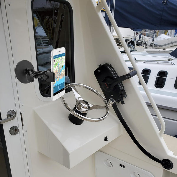 Magnetic Phone Holder,Heavy Duty Phone Mount for Truck/Tractor/Forklift/Boat/Motor Vehicles,Fit 3.5~7.5" Iphone/Nexus/Smartphone,360ÃÂ°Adjustable