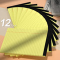 5" x 8" Yellow Legal Pads Writing Pads 12 Pack of Notepad 80gsm Paper Small College Ruled Note Pads Perforated Memo Pads 30 Sheets Yellow Paper