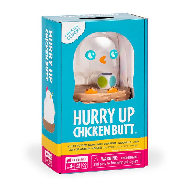 Exploding Kittens Hurry up Chicken Butt 2-6 Players - Ages 4+ - 2 Minutes to Pla