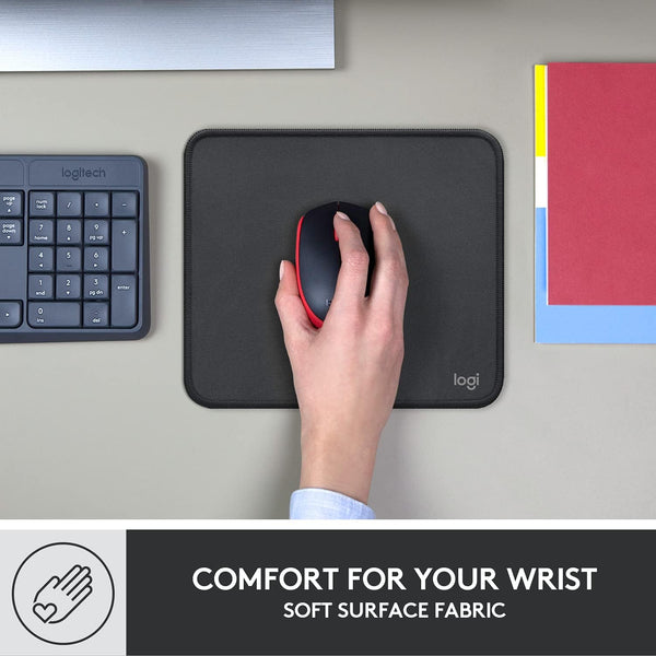 Logitech Studio Series Small Mouse Pad, Anti-Slip 9x8 Inches, Graphite