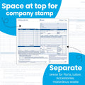 Adams Auto Repair Order Forms, 8.5 x 7.44 Inch, 3-Part, Carbonless, 50-Pack, White and Canary (GT3870) 50-Pack Repair Order Forms