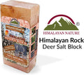 100% Natural Himalayan Rock Deer Salt Licking Block - Animal Licking Mineral Salt Block, Natural Feed Salts Bricks For Deer and Livestock Animals