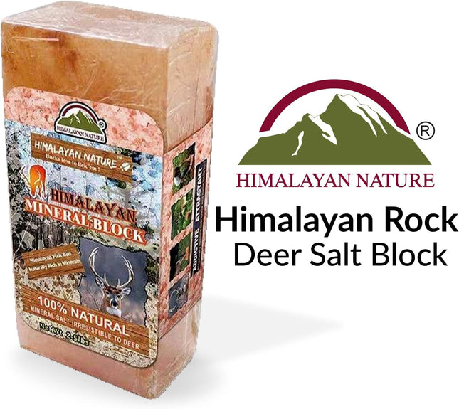 100% Natural Himalayan Rock Deer Salt Licking Block - Animal Licking Mineral Salt Block, Natural Feed Salts Bricks For Deer and Livestock Animals