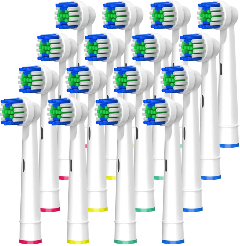 Electric Toothbrush Replacement Heads 16 Pack/Compatible Oral B Braun Replacement Brush Heads/Compatible Oral B Replacement Brush Heads 16 Pack