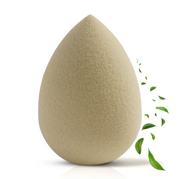 Green Tea Beauty Sponge - Plant-Based, Eco-Friendly, Cruelty-Free, Dye-Free & Latex-Free Blender, Biodegradable & Vegan Makeup Sponge, Makeup