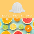 Elite Gourmet ETS-411 Electric Citrus Juicer, Compact 30-Watt, 16 oz, White | BPA-Free build with large-volume pulp control - juices oranges,