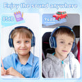 Kids Headphones with Safe 85Db/94Db Volume Limiter for Child/Teens, Foldable HD Stereo Sound Headset for Kindle Kids/Fire Tablet/Ipad/Laptop,
