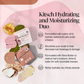 Kitsch Castor Oil Shampoo & Shea Butter Conditioner Bar - Vegan & All Natural Solid Bar | Hydrating & Moisturizing Soap, Paraben-Free, Made in USA
