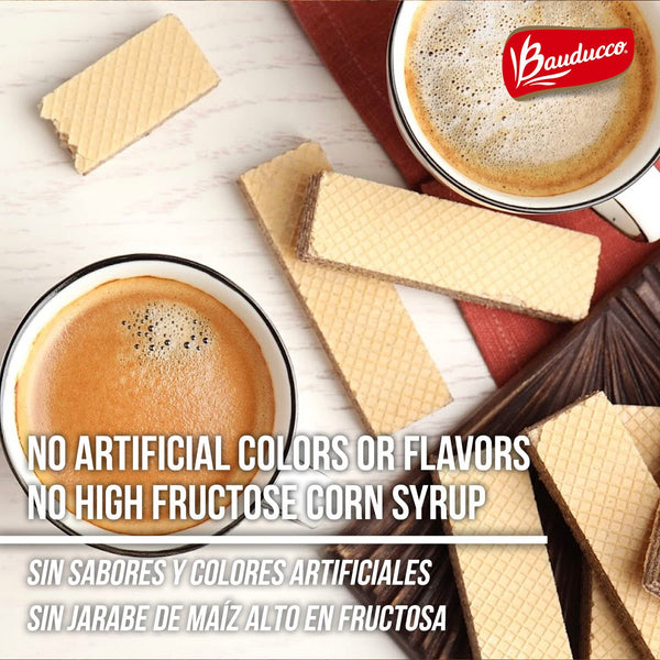 Bauducco Vanilla Wafers - Crispy Wafer Cookies With 3 Delicious, Indulgent, Decadent Layers of Vanilla Flavored Cream - Delicious Sweet Snack or