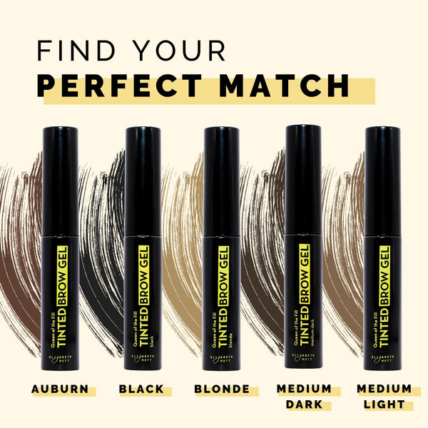 Elizabeth Mott Eyebrow Gel Makeup Ã¢ÂÂ Queen of the Fill Brow Tint & Volumizing Filler & Setter Ã¢ÂÂ Water-Resistant, Long-Lasting Ã¢ÂÂ