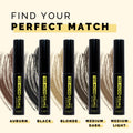 Elizabeth Mott Queen of the Fill Tinted Eyebrow Gel – Black, 4g | Brow Filler for Fuller Looking Brows, Covers Grays, Water-Resistant,