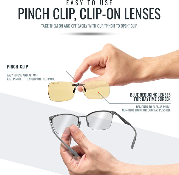 Clip-On Blue Blocking Eye Wear