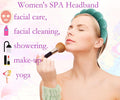 Spa Headbands for Washing Face Velvet Makeup Headband Combo Pack - Puffy Makeup Headbands for Face Washing, Mask, Skin Treatment