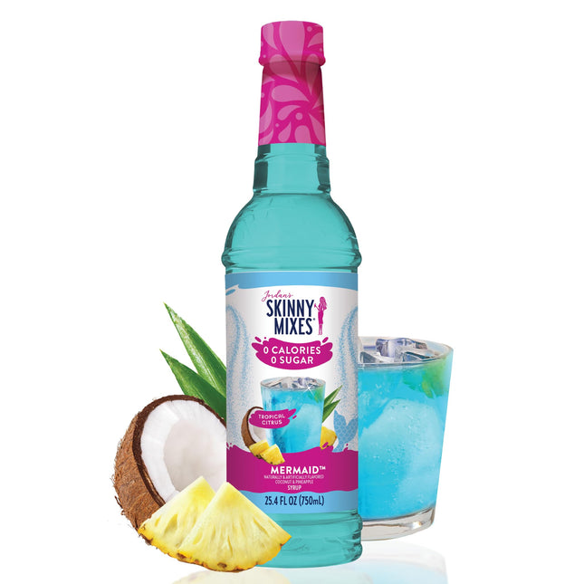 Jordan'S Skinny Mixes Sugar Free Syrup, Mermaid Flavor, Fruit Flavored Water Enh