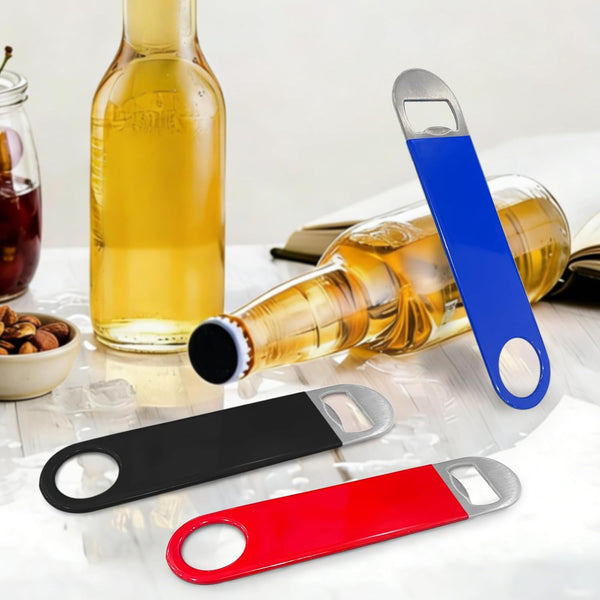 KTOJOY 3 Pack Bottle Openers,Beer Bottle Openers, Speed Openers, Stainless Steel Flat Bottle Opener with Exquisite Packaging, for Kitchen, Bar or