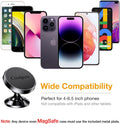 Coolpow【2 Packs Magnetic Phone Holder for Car【Strong Magnet】 Phone Holders for Your Car Phone Holder Mount【4 Metal Plate】 Universal Car