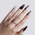 GELLEN Black Gel Nail Polish 18ML 1Pc Sheer Classic Black Gel Polish Soak off UV Light Translucent Nail Polish Salon DIY Nail Art Manicure at Home