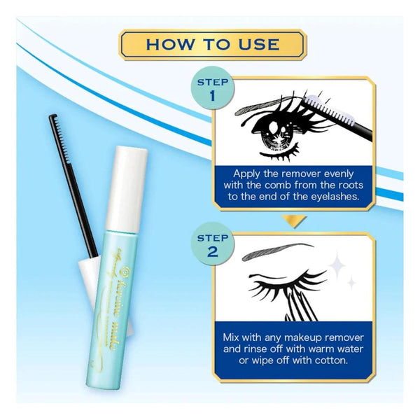 Heroine Make by Kissme Speedy Mascara Remover, Gentle Eye Makeup Remover for Waterproof Mascara, Fast-Acting & Non-Irritating Cleanser, Removes