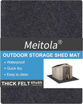 Outdoor Storage Shed Mat，Waterproof and Dustproof Outdoor Carport Mat—Backing Prevents Liquid Penetration，Soft Material, Patio Furniture