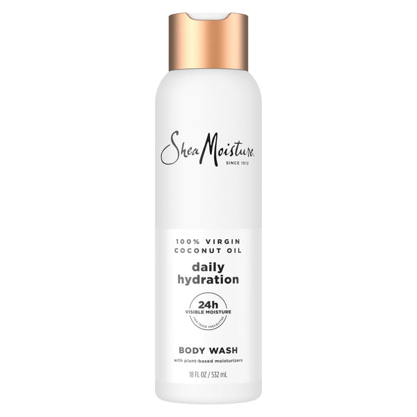 Sheamoisture Virgin Coconut Oil Body Wash Nourish and Replenish Skin Daily Hydrating Body Wash for 24H Visible Moisture for Healthy, Glowing Skin